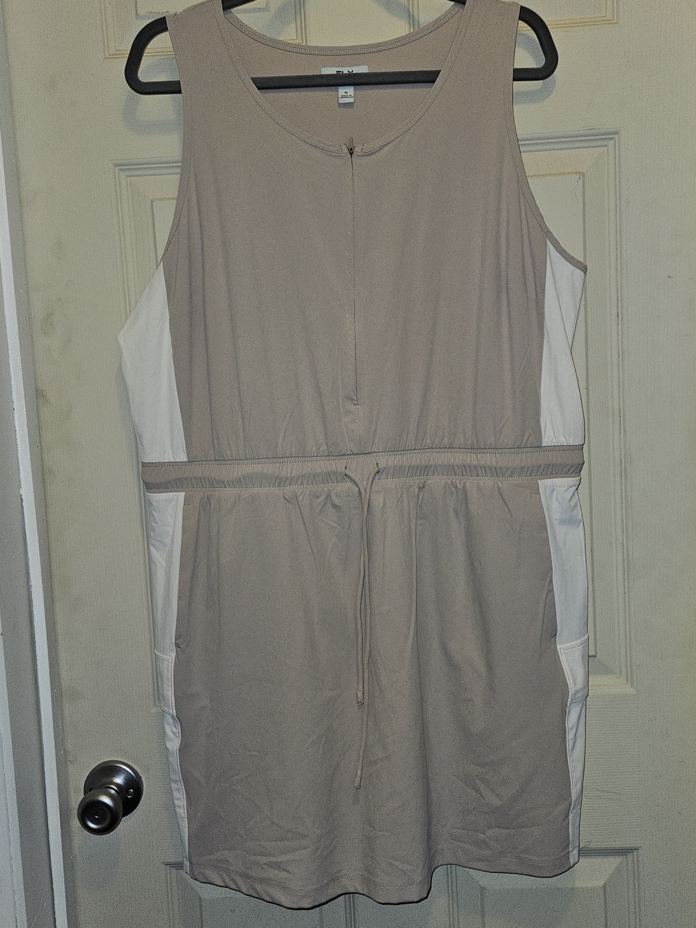 Sleeveless Drawstring Mini Dress